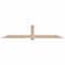 Ekena Millwork Eugene Smooth Timber Gable Bracket, Douglas Fir, 108"W x 22"H x 3 1/2"D x 5 1/2"F, 5/12 Pitch GBW108X22X0406EUG00SDF - alternate 1